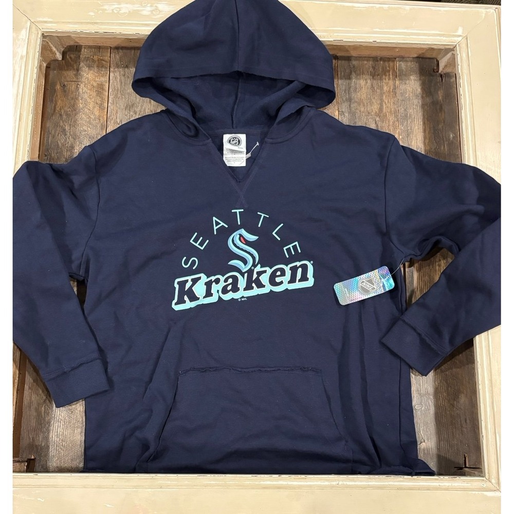 Seattle Kraken hockey NHL Navy Blue Hoodie